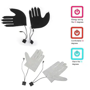 USB електрически ръкавици с топъл пет пръста ястия ръкавици трехскоростной ключа на термостата ръкавици за открит под наем Колоездене, ски