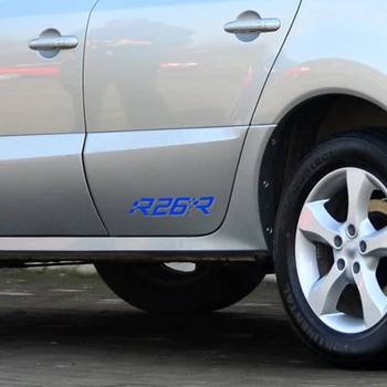 Отразяваща оформление на автомобила вратата на Megane R26R лого, графичен стикер стикер на колата за Renault Twingo Clio Fluence Logan аксесоари