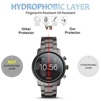 9h закалено стъкло-Екран протектор за изкопаеми Q Explorist HR Gen 4 Smartwatch надраскване, без мехурчета защитно стъкло 3 бр.