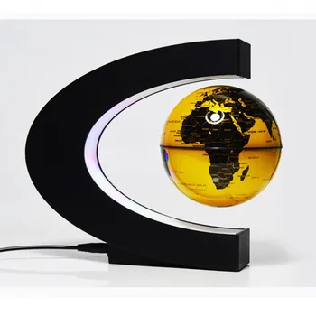 LED Floating Globe Magnetic Levitation Desk Night Lamp English World Map Топка globo terrestre Light For the Kid Gift Home Decoration