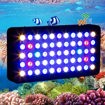Bluetooth Control 165w LED Aquarium Light Dimmable For Coral Reef Led Fish Plant Full Spectrum Marine Aquarium Led Lamp