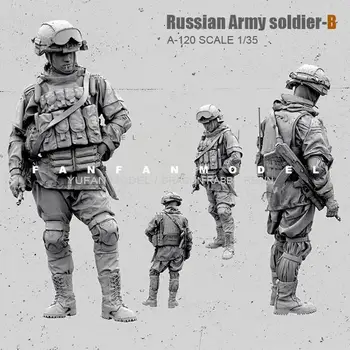 1/35 смола модел комплект Unassembly съвременен руски войници от специалните сили бяла модел самосборная смола войник модел играчки