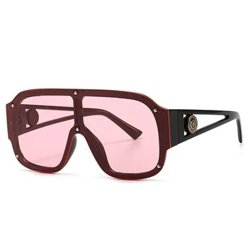 TEENYOUN 2020 луксозни извънгабаритни женски пънк слънчеви очила за мъже с високо качество на марката ретро слънчеви очила наклон Gafas de sol Eyewear UV