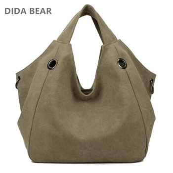DIDABEAR нови жени платно мъкна чанти, дамски голяма пазарска чанта модни чанти Bolsos Mujer Femme Sac a Main For Girl Travel