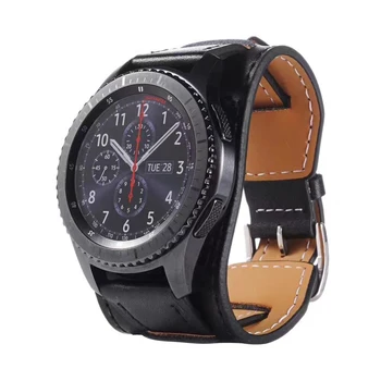 2018 популярната марка за луксозни смяна на колан от естествена кожа с каишка за часовник гривна за Samsung Gear S3 Frontier