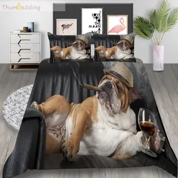 Thumbedding куче легла комплект King Size пухени набор от Кралицата на пури виното е леко докосва материал покривало за легло с 3 бр. калъфка