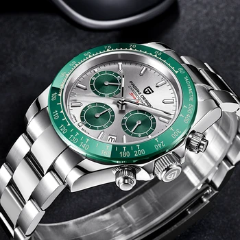 PAGANI DESIGN кварцов часовник модерни ежедневни мъжки ръчен часовник Top Brand Sport Хронограф водоустойчив часовник от неръждаема стомана Japan VK63