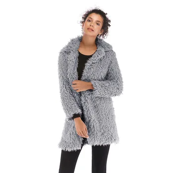 Експресна Нов европейски и американски памук ватник есен зима топла вълнена палто жени отличителни дълги вълнени палта