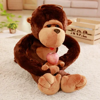 80/110 см гигантски размер карикатура маймуна плюшен играчка горила пълнени спане възглавница за деца playmates Dropshipping