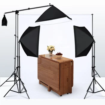 Photography Studio Softbox Lighting Kit Arm for Video YouTube Continuous Professional Lighting Lighting Set Photo Studio