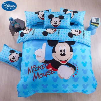 Мики Маус легла корица калъфка за възглавница одеяло Мини Маус карикатура детски легла легло комплект Disney домашен текстил