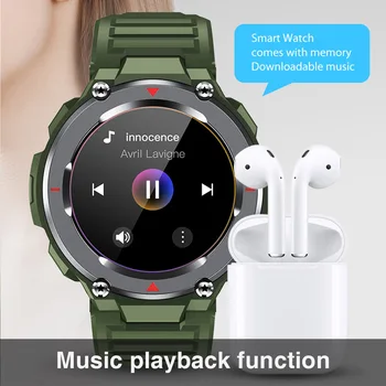 S-25 Smart Watch Men Bluetooth Call Music Play водоустойчив многофункционален Спорт на открито Smartwatch за Android и IOS Hear Rate Monitor