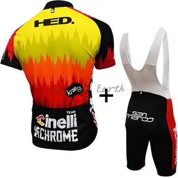 Чинели Summer Men ' s short sleeve cycling jersey bib shorts shirt set clothing МТБ bike ropa ciclismo Дишаща bike носете