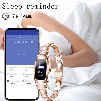 Смарт часовници жени мода LIGE дамски часовници за мониторинг на сърдечната честота предизвикателство напомняне Bluetooth дами смарт часовници за IOS и Android