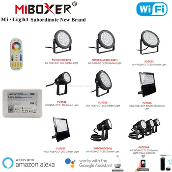 Miboxer 2.4 G Smart Garden Light 6W 9W 15W 25W 50W 100W Waterproof RGBCCT LED Lawn Lamp Wireless Remote & WiFi APP Voice Control