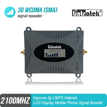 LCD 3G 2100 Celular Сигнален Повторител WCDMA / UMTS Mobile Booster Amplifier Data SMA Type for Europe, Asia Brazil New Zealand #4