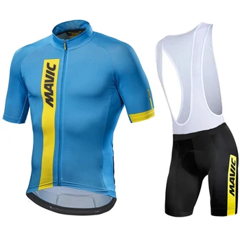 Mavic 2021 Pro Team Колоездене облекло / пътен под наем дрехи за състезания Quick Dry мъжки Колоездене Джърси Set Ropa Ciclismo Майо