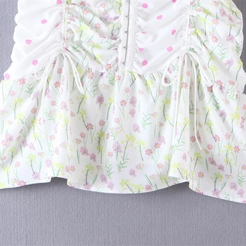 Chu Sau beauty New Fashion Ins Blogger Chic Printed Spliced Mini-Skirt Women Holiday Style Beautiful Стара Sweet Skirts Female