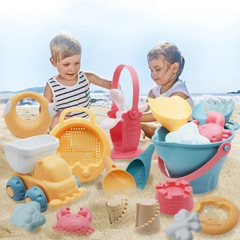Baby Beach Играчки Детски Summer Beach Game Toys Children Sandbox Set Комплект Toys For Beach Sand Play Bathroom Water Game Play Cart