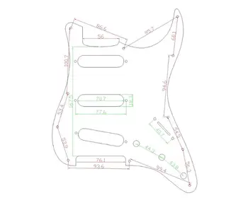Musiclily SSS 11 Hole Китара Strat Pickguard and BackPlate Set for Fender USA/Mexican Standard Stratocaster, 4Ply Tortoise Shell