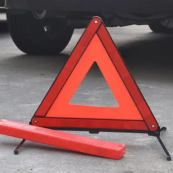 Сгъваема Кола На Спешна Повреда На Автомобила Предупредителен Знак Триъгълник Стоп Знак Светоотражающая Безопасността На Движението По Пътищата Практически