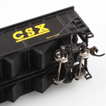 Хо серия моделиране метално колело 40 фута четири разтоварване на въглища Хопър товарен вагон-CSX влак модел за детски играчки