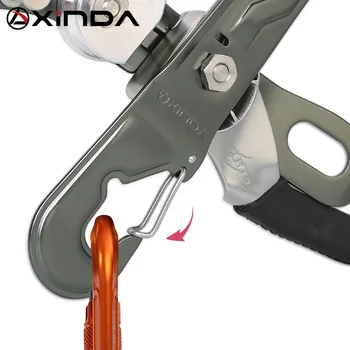 XINDA професионален скално Катерене и спускане устройство стоп дръжка-контрол на ABS-устройство за спускане надолу по склона спусъка устройства за спускане по наклон