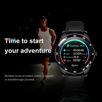 Rogbid Smartwatch GT New 2020 Touch Smart Watches Men Waterproof with Metal Frame Sleep Fitness Tracker Clock For Android и IOS