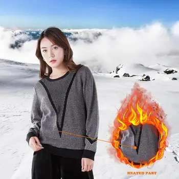 USB Smart Electric Heated Sweater Warm 3 регулируеми нива на температурата на коремната върти нагревательная облекло за работа на открито къмпинг, колоездене