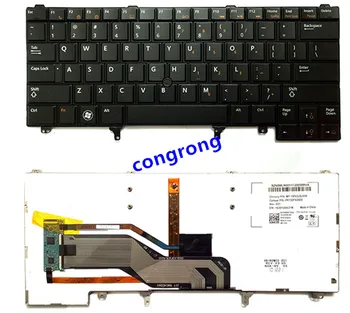 САЩ с указательной пръчка черен нов английски клавиатура за лаптоп DELL E6420 E5420 E5430 E6220 E6320 E6330 E6420 E6430 осветление
