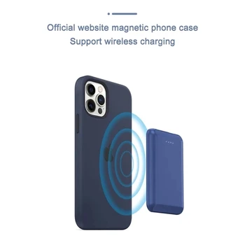 CASEIER магнитен безжичен Банка захранване за iPhone за 12 Pro Max Mini Backup Safe преносимо зарядно Powerbank Mag Mini External Battery