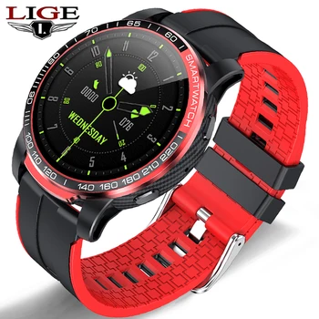 LIGE нов Bluetooth предизвикателство смарт часовници жени телефон водоустойчив спортен часовник фитнес тракер времето дисплей здраве smartwatch мъжете