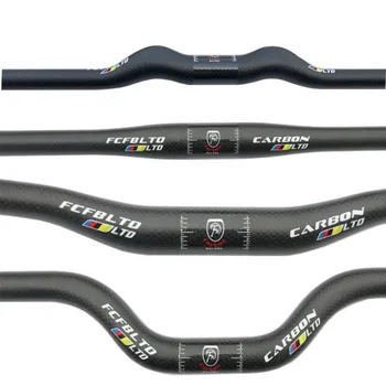 FCFB въглеродни влакна под наем на волана матиран планинско колоездене въглерод волана 25.4 / 31.8 мм BMX височина 420 мм-760 мм, мтв велосипед части