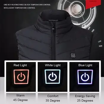 Зимна външни електрически жилетка с топъл heizjacke Heating Vest на Мъже, Жени chaleco termico hombre къмпинг топло ловно яке 열선조끼