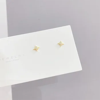 SIPENGJEL New Set Сладко Star Stud обеци, комплекти Златна треска 6 бр обици набор за жени, мода бижута подарък