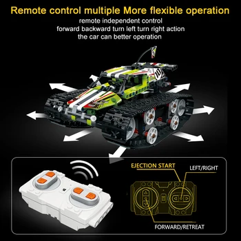 RC Техника Track APP дистанционно управление с коли в събирането на електрически suv модел градивните елементи на играчки за деца, Детски подарък