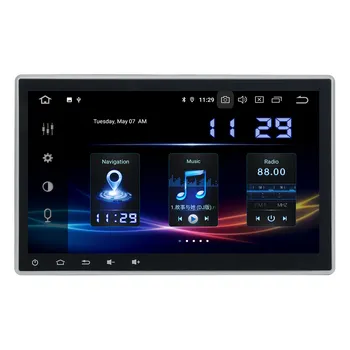 1 Din стерео радио GPS универсален Headunit Audio forToyota Nissan, KIA авто радио касетофон IPS 8 4 Core + 64G вграден DSP