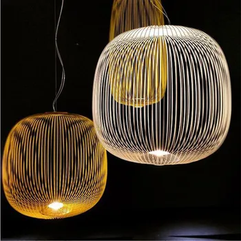 Nordic Foscarini Spokes Gallery Висящи Лампи Творчески Дизайн Клетка За Клетки Хол Ресторант Decro Висящи Лампи