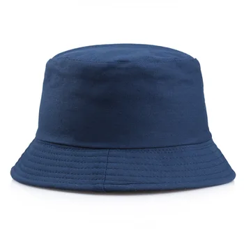 Разнообразие от твърди цветове Панама плоски шапки памук мода кофа шапка лятна риболов шапка открит случаен басейн шапки