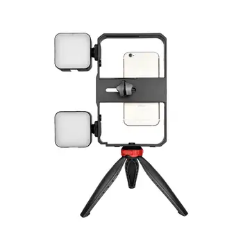 Dimmable LED Selfie Light with Tripod Selfie Light Photography Ringlight with Stand for Cell Phone Studio Rig Kit