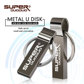 Високо качество на метал usb Key flash drive 16GB 32GB 64GB pendrive 128GB cle usb 4GB 8GB pen drive ключодържател flash usb stick за PC