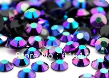 6mm Jelly Sapphire AB Color SS30 crystal Resin rhinestones flatback маникюр кристали,10 000 бр./чанта