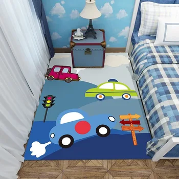 Детска стая килим карикатура спалня момиче пълен магазин възел, масичка за кафе, нощни килим хол къща дете пълзи мат