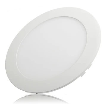 200pcs 6W топло бяло Димиране кръгъл led панел-вградени тавана лампа на Водача пакет
