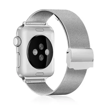 Essidi окото ленти за Apple Watch Серия 6 SE 5 4 3 2 1 Гривна от неръждаема стомана, каишка Кореа за Iwatch 38 42 40 44 мм гривна