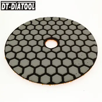 DT-DIATOOL 7 бр./компл. dia100mm смола Бонд Диамант сухо шлайфане диск песъчинки #200 за гранит, мрамор, керамика 4 инча полиращи подложки