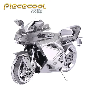 Piececool 3D метал пъзел мотоциклет I и II модел комплекти САМ лазерно рязане, събиране пъзел играчки за декорация на работния плот подарък за деца