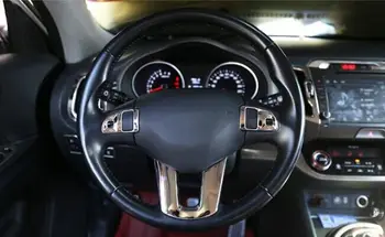 За Kia Sportage R 2011-ABS Chrome волана декоративна украса 3 бр.