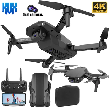 E99 Pro Rc Drone 1080P, 4K HD dual camera WiFi FPV режим на задържане височина сгъваема Квадротор дрон самолет, хеликоптер, играчки, подаръци
