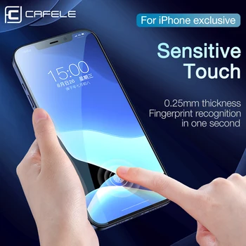 Cafele закалено стъкло за iPhone 12 Pro Max Screen Protector за iPhone за 12 mini 5.4 6.1 6.7 защитен взривозащитен